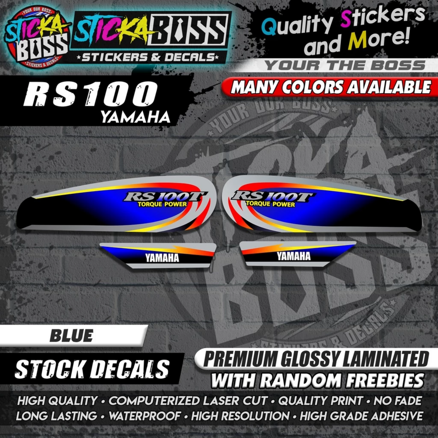 RS100 STOCK DECALS【WITH FREEBIES】