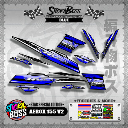 AEROX 155 V2 DECALS ( STAR SPECIAL EDITION )【WITH FREEBIES】