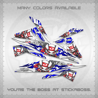 BEAT FI V1 FOR WHITE DECALS (2026 NEW RCB 2.0 DESIGN) STICKER KITS BY STICKABOSS