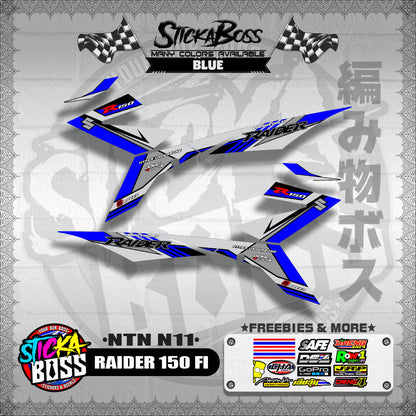RAIDER 150 FI DECALS ( NTN N11 )【WITH FREEBIES】