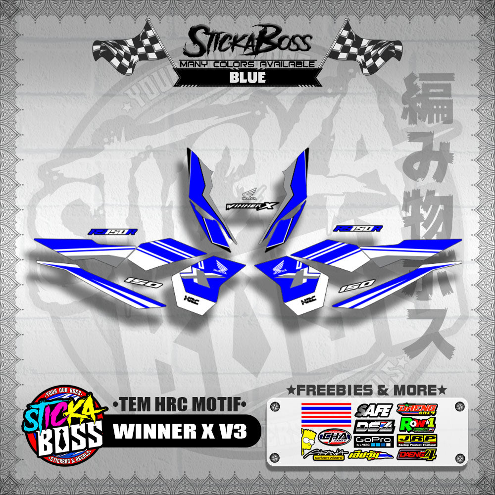 WINNER X V3 DECALS ( TEM HRC MOTIF )【WITH FREEBIES】