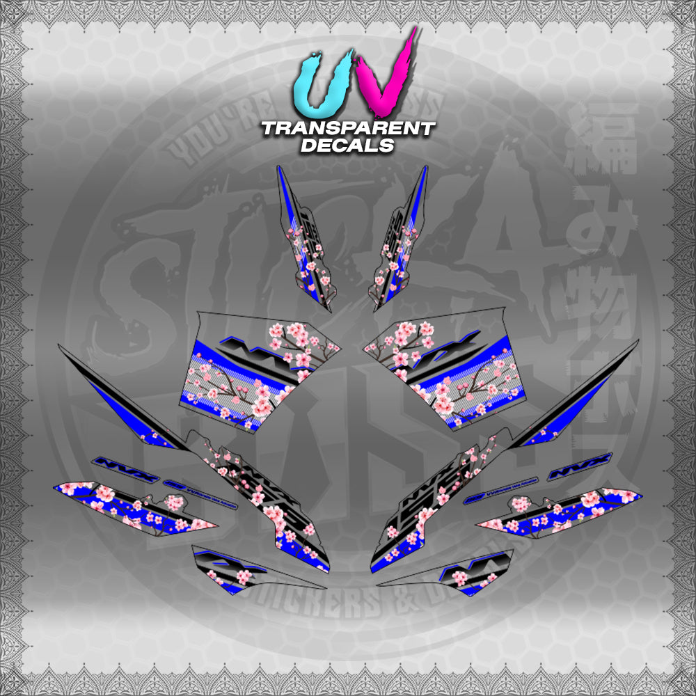 【PREMIUM UV PRINT】TRANSPARENT AEROX V3 ALPHA TURBO INDO-MALAYSIAN (AV3SAIN)【WITH FREEBIES】