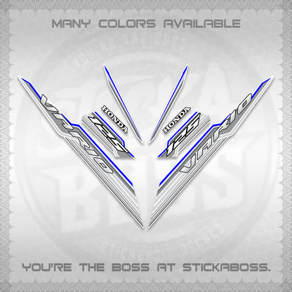 CLICK 125 V3 INDO FOR WHITE DECALS (2024 SV 07-A2 STYLE) STICKER KITS By STICKABOSS