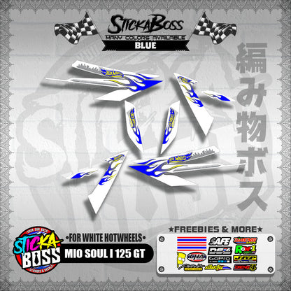 MIO SOUL I 125 GT DECALS ( FOR WHITE HOTWHEELS )【WITH FREEBIES】