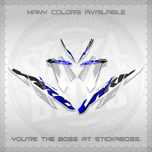 CLICK 125 V4 MALAYSIAN VARIO FOR WHITE DECALS (2020 DESIGN) STICKER DECALS By STICKABOSS