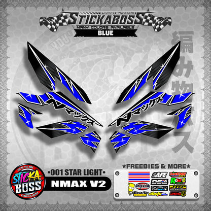 NMAX V2 STICKER DECALS ( 001 STAR LIGHT )【WITH FREEBIES】