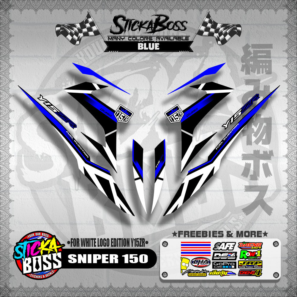 SNIPER 150 DECALS ( WHITE EDITION Y15ZR )【WITH FREEBIES】