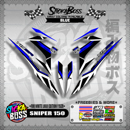 SNIPER 150 DECALS ( WHITE EDITION Y15ZR )【WITH FREEBIES】