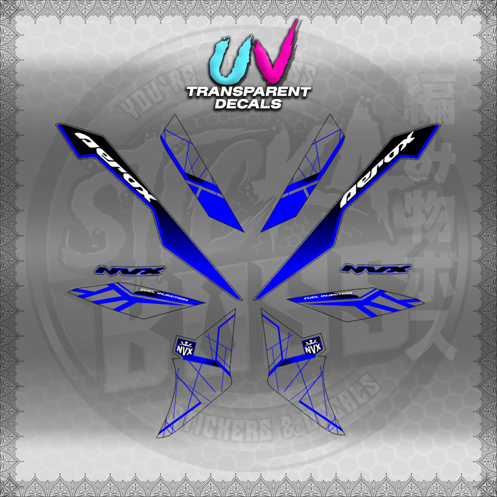 【PREMIUM UV PRINT】TRANSPARENT AEROX V3 ALPHA TURBO INDO-MALAYSIAN (AV3MAMABO)【WITH FREEBIES】