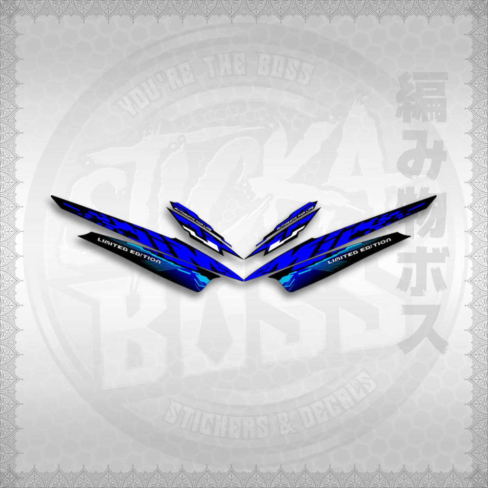 STICKER DECALS for MIO SPORTY (MSP25GLCO) By STICKABOSS (SOFIE LAMINATED WATERPROOF)