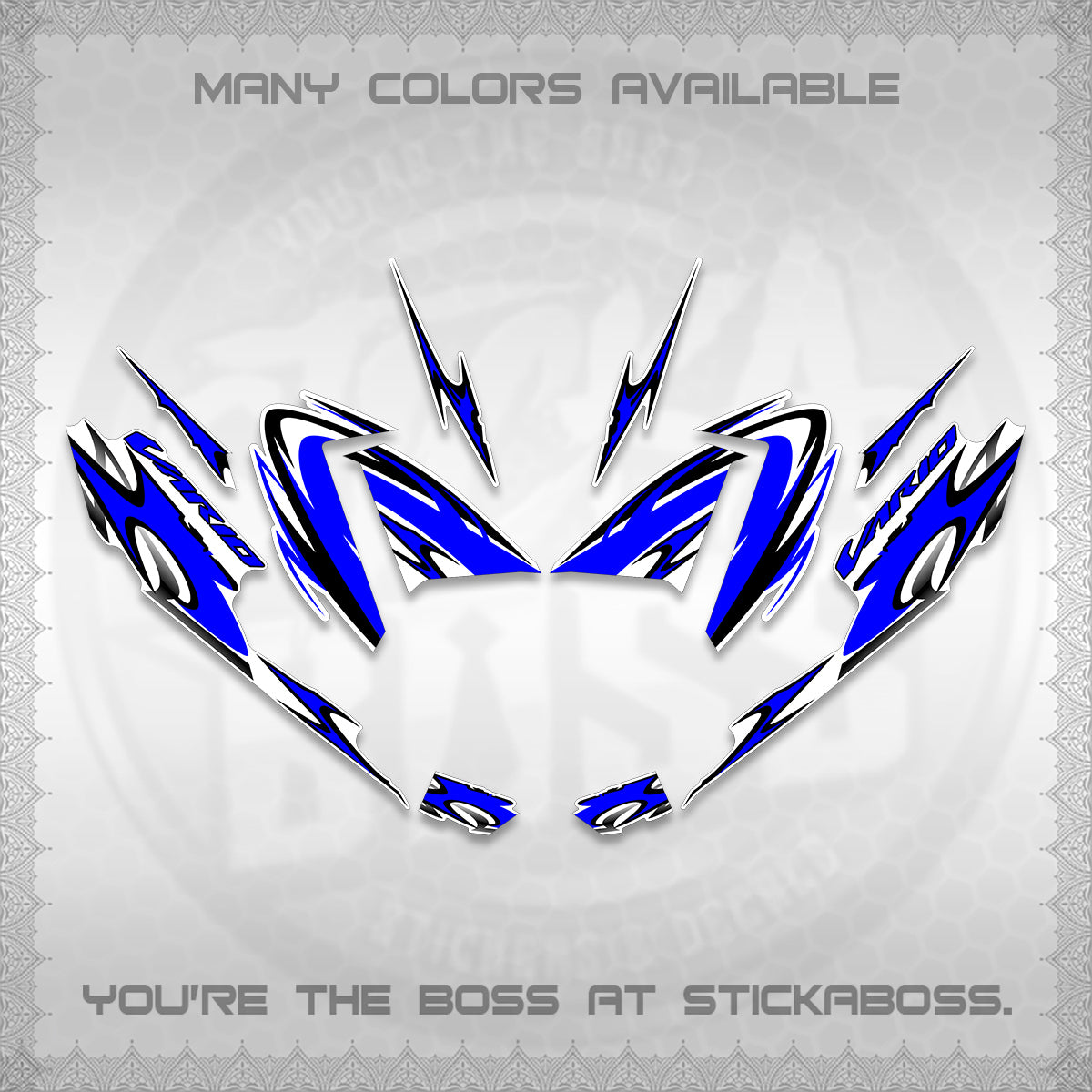 CLICK 125 V4 VARIO STRIPING FOR WHITE DECALS (2026 NEW LED DESIGN) STICKER DECALS By STICKABOSS