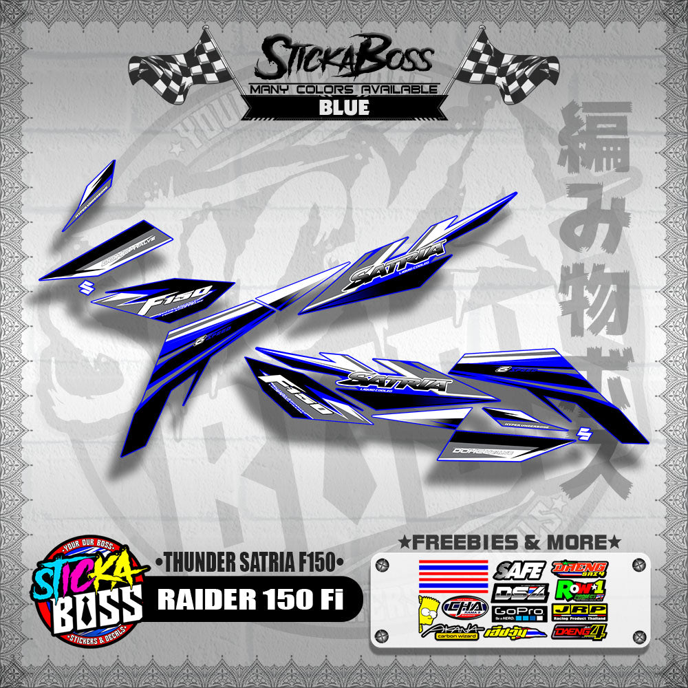RAIDER 150 Fi DECALS ( THUNDER SATRIA F150 )【WITH FREEBIES】
