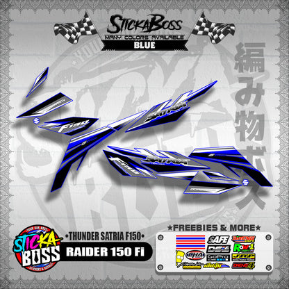 RAIDER 150 Fi DECALS ( THUNDER SATRIA F150 )【WITH FREEBIES】