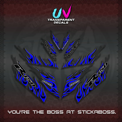 【PREMIUM UV PRINT】TRANSPARENT RAIDER 150 Fi DECALS(API TERBARU VIRAL ELEGAN)STICKER By STICKABOSS