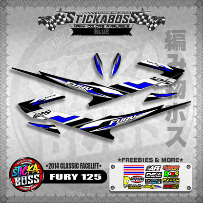 FURY 125 STICKER DECALS ( 2014 CLASSIC FACELIFT )【WITH FREEBIES】