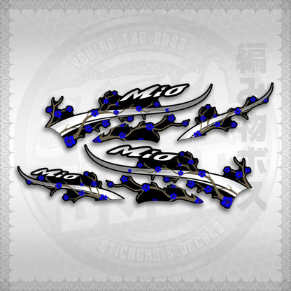 STICKER DECALS for MIO SPORTY (MSPSAXFL) By STICKABOSS (SOFIE LAMINATED WATERPROOF)