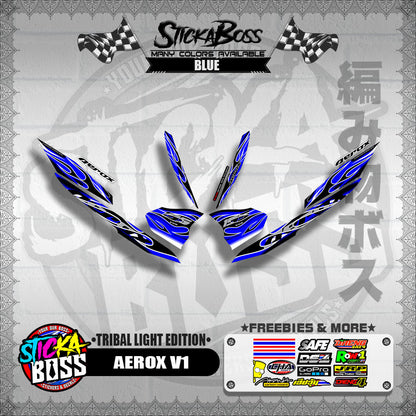 AEROX V1 DECALS ( TRIBAL LIGHT EDITION )【WITH FREEBIES】
