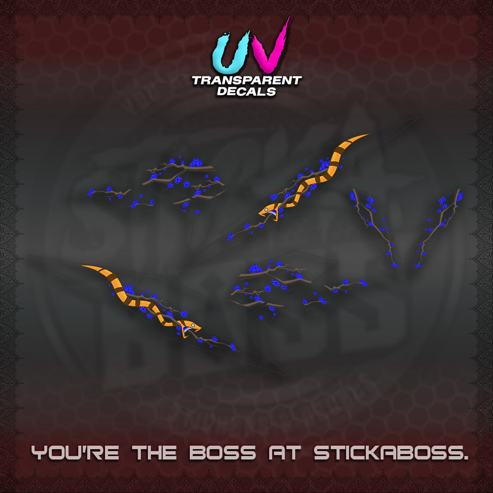 BEAT V3 UV TRANSPARENT DECAL (DELUXE KAZE DESIGN)STICKER DECALS By STICKABOSS