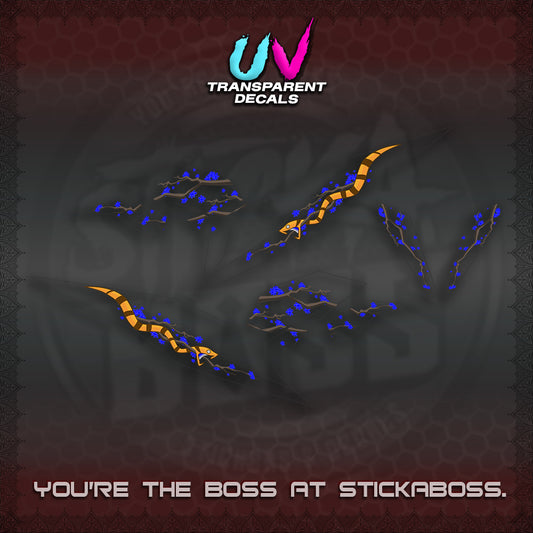 BEAT V3 UV TRANSPARENT DECAL (DELUXE KAZE DESIGN)STICKER DECALS By STICKABOSS
