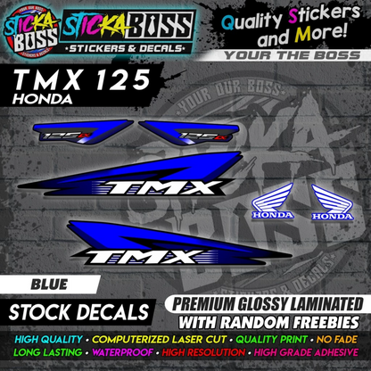 Honda TMX 125 Alpha (Stock Decals)【PREMIUM GLOSSY LAMINATED】
