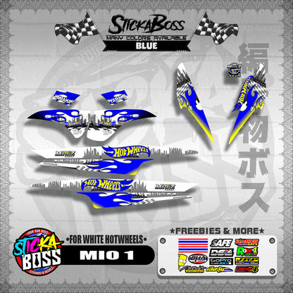 MIO 1 DECALS ( FOR WHITE HOTWHEELS )【WITH FREEBIES】