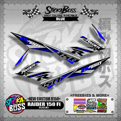 RAIDER 150 Fi DECALS ( NEW CUSTOM R150 )【WITH FREEBIES】