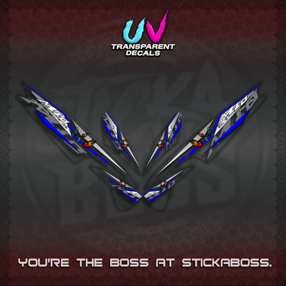 【PREMIUM UV PRINT】TRANSPARENT  MIO SPORTY/SMILE DECALS (BUTERFLY V6 DESIGN)By STICKABOSS