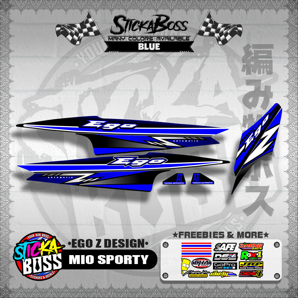 MIO SPORTY DECALS ( EGO Z DESIGN )【WITH FREEBIES】