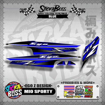 MIO SPORTY DECALS ( EGO Z DESIGN )【WITH FREEBIES】