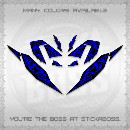 CLICK 125 V4 DECALS (2026 TRIBAL HEART DESIGN) STICKER KITS BY STICKABOSS