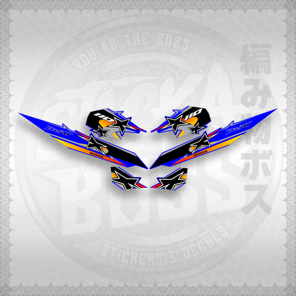 BEAT Fi V2 INDO CONCEPT ( TERBARU MOTIF ) STICKER DECALS By STICKABOSS