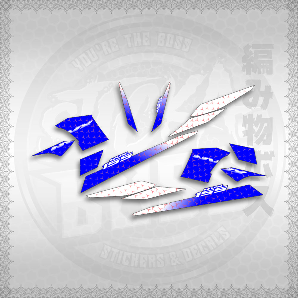 STICKER DECALS for AEROX 155 V2 INDO-MALAYSIAN (AV2SHME) By STICKABOSS (SOFIE LAMINATED WATER