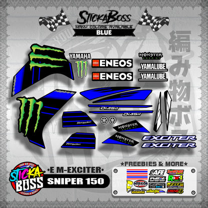 SNIPER 150 DECALS ( E M-EXCITER )【WITH FREEBIES】