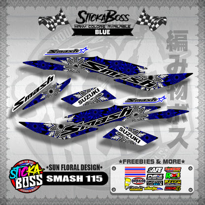 SMASH 115 DECALS ( SUN FLORAL DESIGN )【WITH FREEBIES】