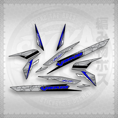 STICKER DECALS for CLICK 125 V3 ( CV3VASTTEDE ) By STICKABOSS (SOFIE LAMINATED WATERPROOF)