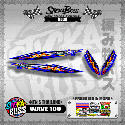 WAVE 100 DECALS ( NTN S THAILAND )【WITH FREEBIES】