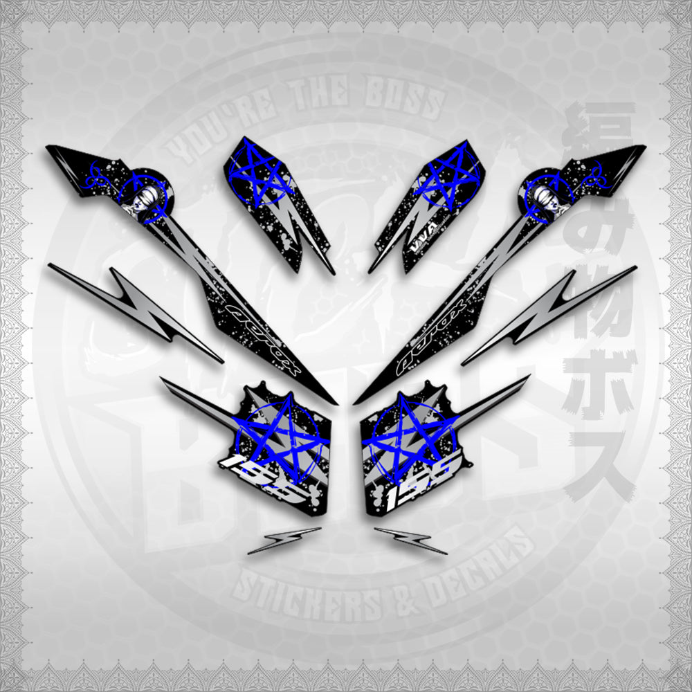 STICKER DECALS for AEROX V3 ALPHA TURBO INDO (AV3STLASA) By STICKABOSS (SOFIE LAMINATED WATERPROOF)