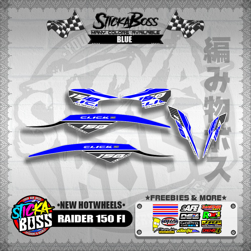 CLICK 150 V2 DECALS FOR WHITE ( NEW CUSTOM STRIPPING GAME CHANGER )【WITH FREEBIES】