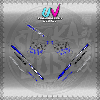 【PREMIUM UV PRINT】TRANSPARENT AEROX V3 ALPHA TURBO INDO (AV3NVBLDE)【WITH FREEBIES】