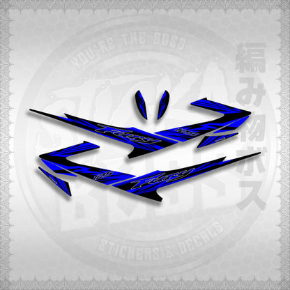 FURY 125 LUEFI RACE FLARE STICKER DECALS By STICKABOSS (SOFIE LAMINATED WATERPROOF)