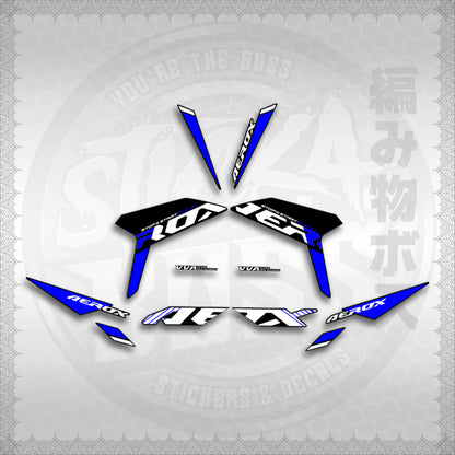 STICKER DECALS for AEROX V3 ALPHA TURBO INDO (AV3SODE25) By STICKABOSS (SOFIE LAMINATED WATERPROOF)