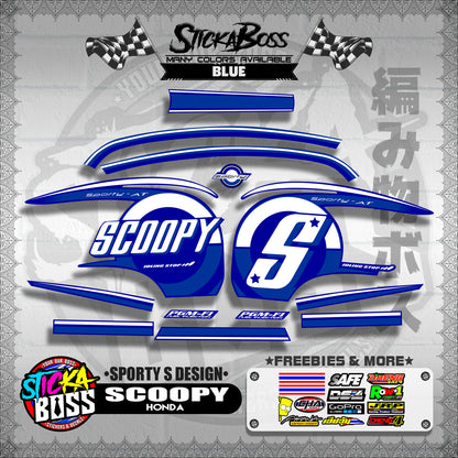 SCOOPY DECALS ( SPORTY S DESIGN )【WITH FREEBIES】