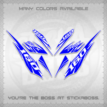PCX 150 160 INDO FOR WHITE DECALS (2026 NEW 08 DESIGN) STICKER DECALS By STICKABOSS