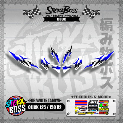 CLICK 125 / 150 V2 DECALS ( FOR WHITE TAMIYA )【WITH FREEBIES】