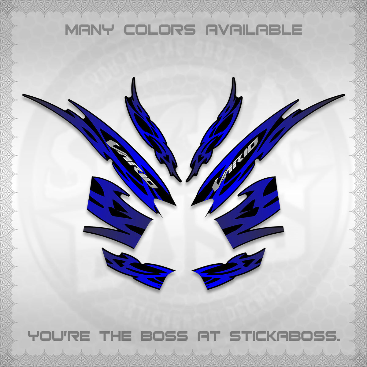 CLICK 125 V2 INDO STRIPING DECALS (2026 NUSANTARA MOTIF) STICKER DECALS By STICKABOSS