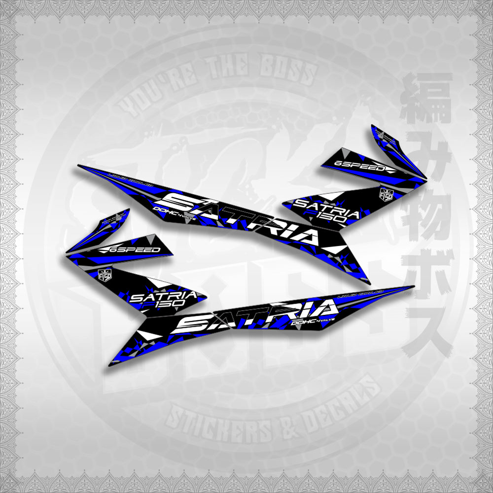 STICKER DECALS for RAIDER 150 FI (RFISATHMATH03) By STICKABOSS (SOFIE LAMINATED WATERPROOF)