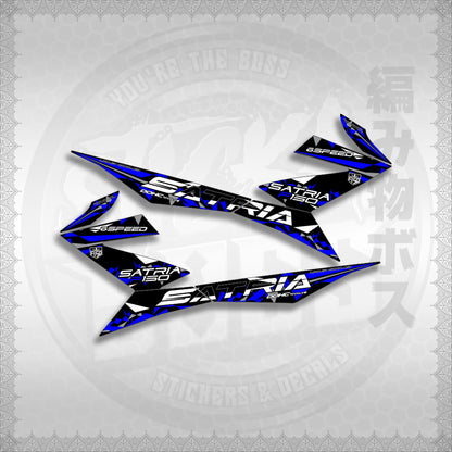 STICKER DECALS for RAIDER 150 FI (RFISATHMATH03) By STICKABOSS (SOFIE LAMINATED WATERPROOF)