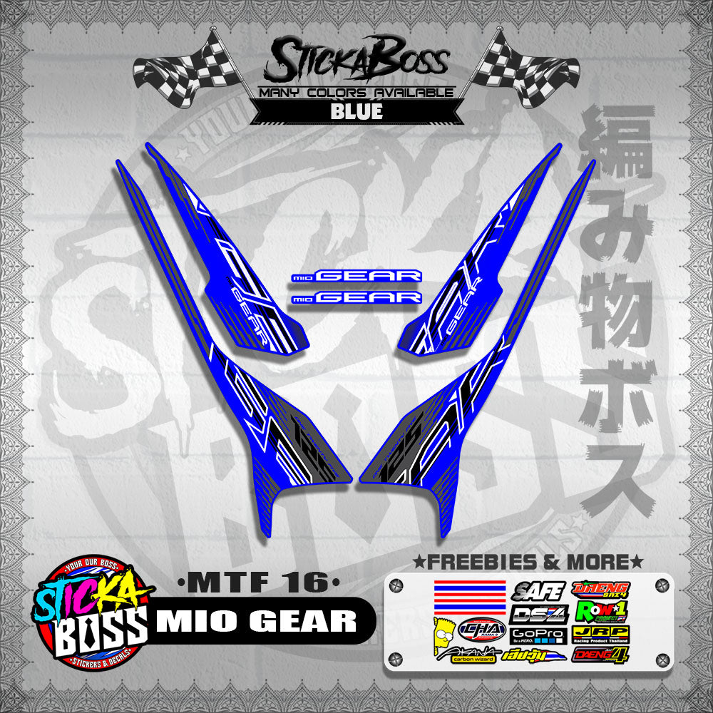 MIO GEAR DECALS ( MTF 16 )【WITH FREEBIES】