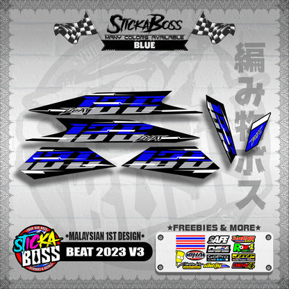 BEAT 2023 V3 DECALS ( MALAYSIAN 1ST DESIGN )【WITH FREEBIES】