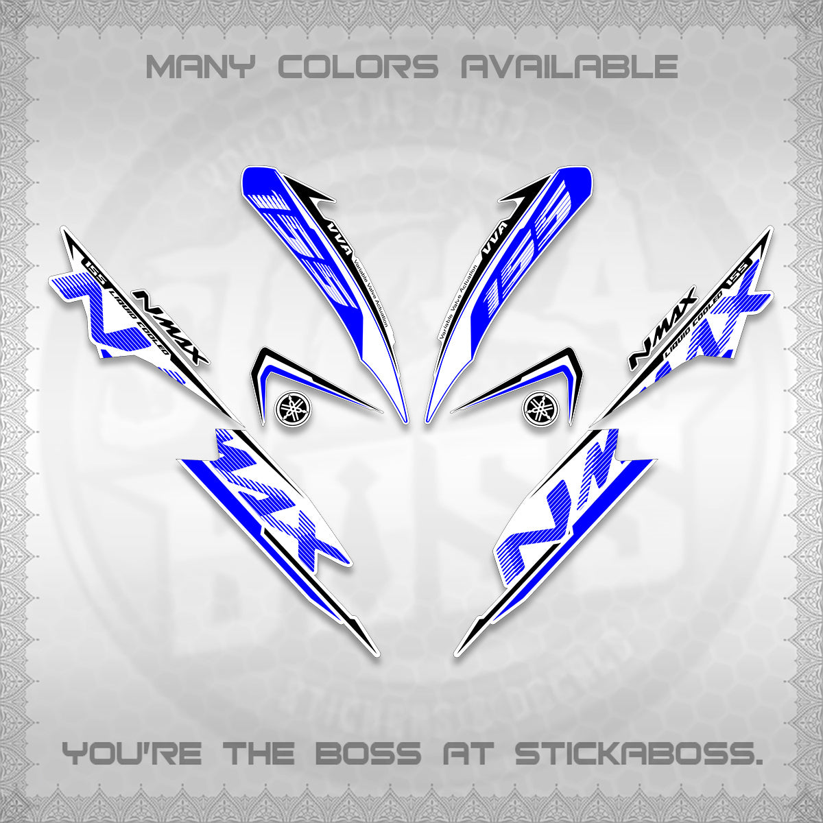 NMAX V1 THAI FOR WHITE DECALS (2020 DESIGN) STICKER DECALS By STICKABOSS